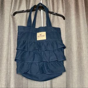Hollister Canvas Ruffle Bag
